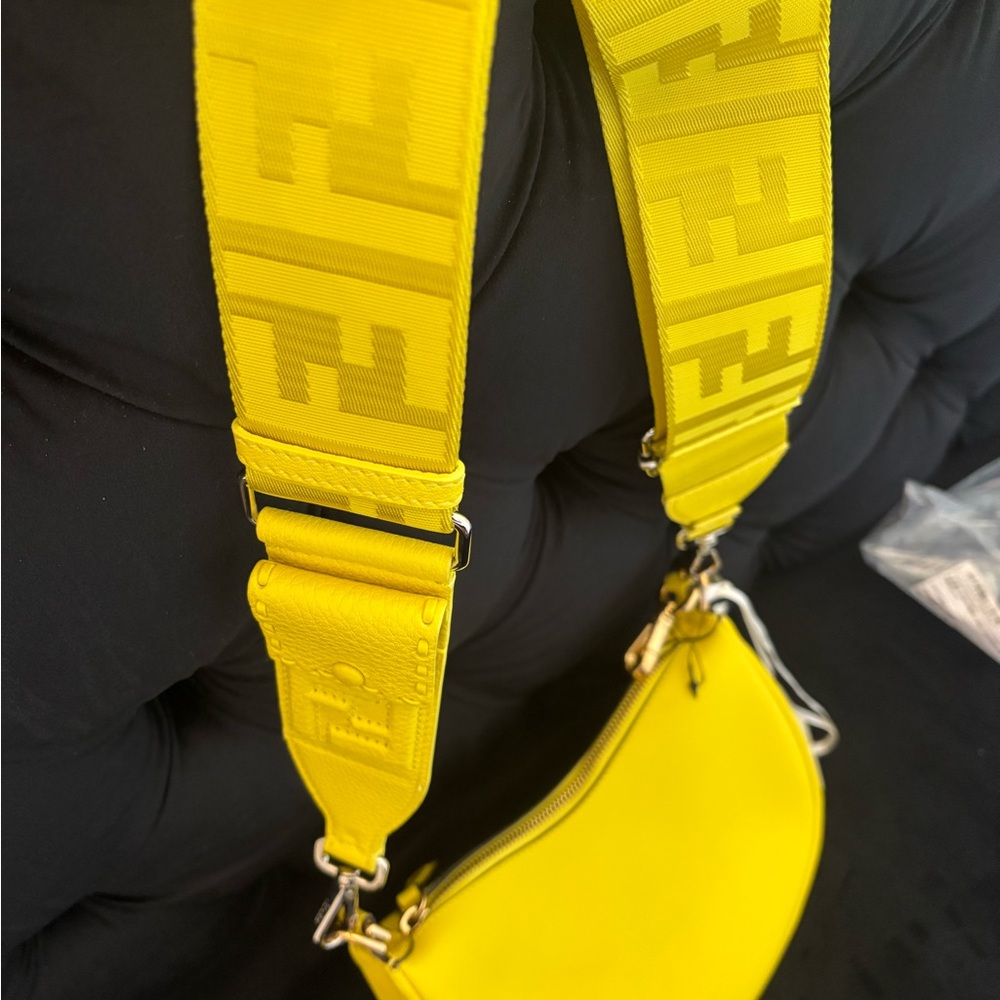 Fendi Vibrant Yellow Crossbody Bag